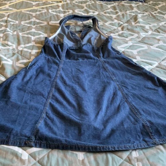 Women’s denim halter dress. Size small. NWT, measurements are in photos. - Picture 4 of 11